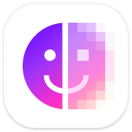 AI 얼굴 모자이크 배지