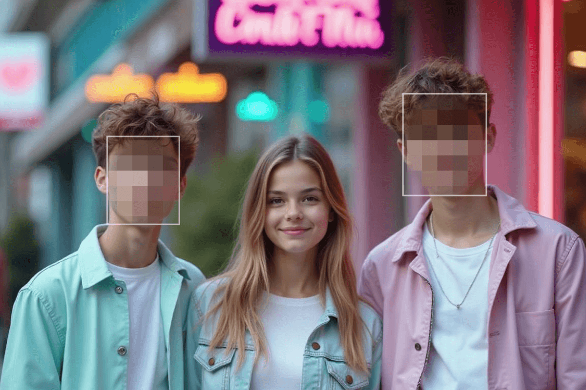 AI 얼굴 모자이크